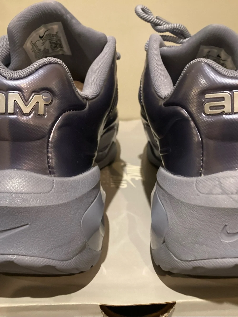 Nike Women’s Metallic Silver and Grey Runner Sneakers